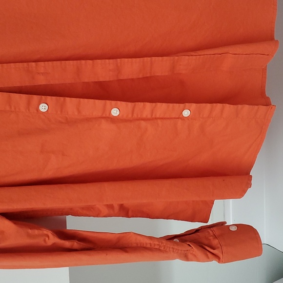 Old Navy XL Mens Orange Button Down Shirt Casual NWOT - Picture 6 of 10